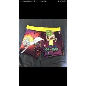 Rick and Morty Boxer Brief Adult Swim Mens Large Brand New Warner Brothers
